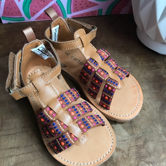 Carters girls boho style velcro sandal - Picture 2 of 4